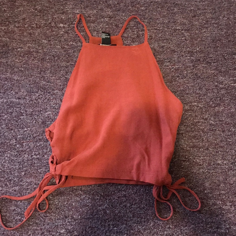 Forever 21 Burnt Orange Crop Top